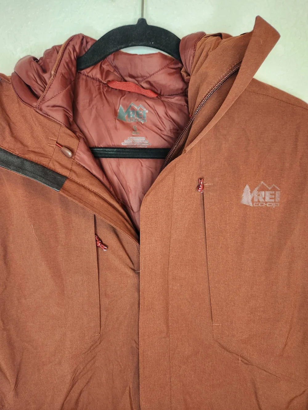 REI Co Op Men’s Norquest GTX Gore Tex Insulated Parka Jacket Coat Paprika S